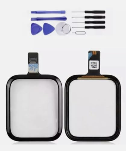 Touch Screen Digitizer di ricambio, per Apple Watch Serie 5/SE 44mm, Kit di Riparazione Lente Copertura Vetro Anteriore