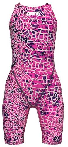 Arena Girls' Open Back Racing Tech Suit Powerskin St Next Kneeskin Swimsuit, 26