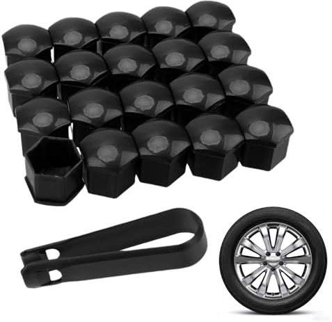 Cache Ecrou 17mm, Cache Boulon 17mm, 20 Pièces Cache écrou De Roue, Voiture Capuchons D'écrou De Roue, Couvercle De Vis De Roue, Compatible avec la Plupart des Véhicules (sauf pour Audi Q7)
