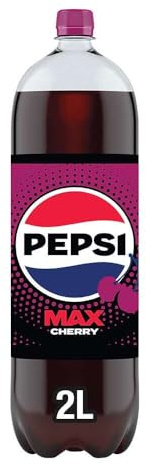 Pepsi Max Cherry No Sugar Cola Bottle 2L (Pack of 4)