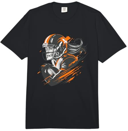 Football Americano Donna per Ragazze Comfort Colors Adult Heavyweight T-Shirt