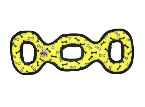 Tuffy Ultimate 3WayTug Bone, Yellow