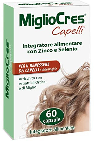 Migliocres Integratore Alimentare Cap, Capsule, Multicolore, 60 Unità