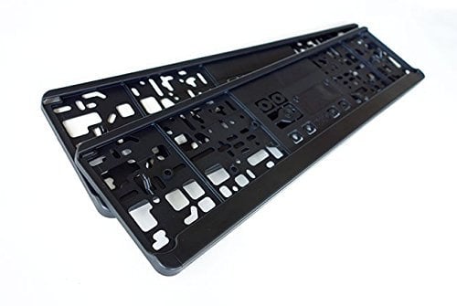 2x Universal Kennzeichen- Nummernschildhalter 530mm Schwarz Made in Germany