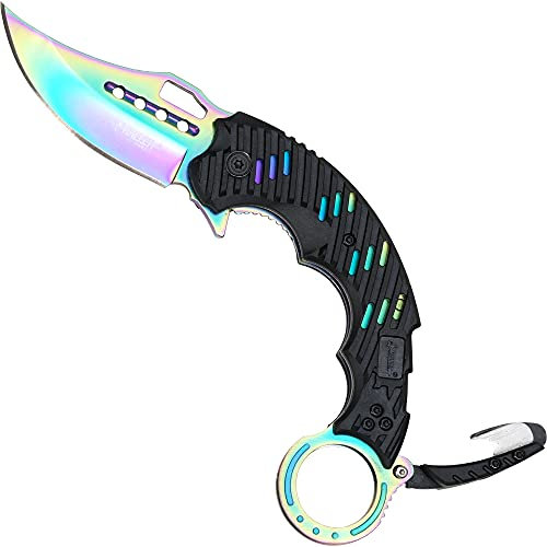 Haller Karambit Taschenmesser Rainbow - Karambit - Stahl - Kind - Unisex - Bunt - Mehrfarbig