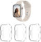 iVoler 3 Piezas Funda para Apple Watch 45mm / 44mm SE (2022/2020) Series 9 8 7 6 5 4, Carcasa Protectora Anti-Rasguños Transparente Suave TPU Silicona Caso Anti-Arañazos iWatch Case Cover