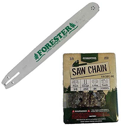Forester 24 Bar for Large Husqvarna Chainsaws 3/8 Pitch .050 Gauge Mount 84DL Including 3/8 x 84 DL