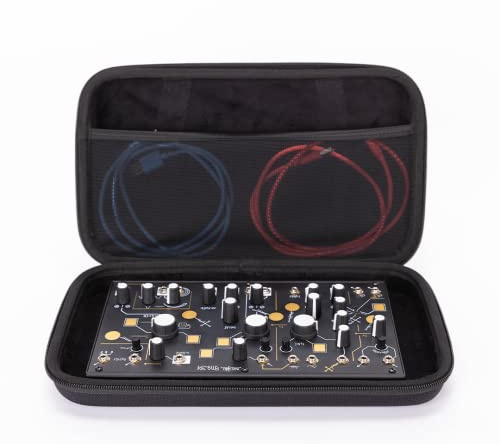Analog Cases Pulse Case for MakeNoise 0-Coast or Similar Devices (Transport Bag Made of Durable, Moulded EVA/Nylon, with Robust Rubber Handle), Black