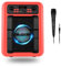 NGS Roller Lingo Red - Altavoz Portátil 20W con Tecnología Bluetooth 5.0 y True Wireless Stereo, con Micrófono para Karaoke y Luces LED Incorporadas (USB/MicroSD/Line IN/Entrada micrófono), Rojo