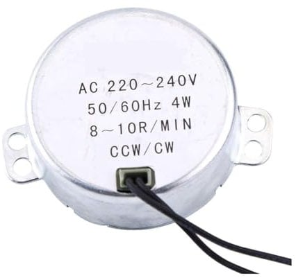 VIFER Synchronmotor AC 220 – 240 V, Synchronmotor, Elektromotor, Rotationsmotor, rund, Synchronisationsmotor, 4 W CW/CCW (8-10RPM)
