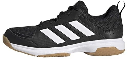 adidas Women's Ligra 7 Indoor Shoes, Core Black/Cloud White/Core Black, 10 UK