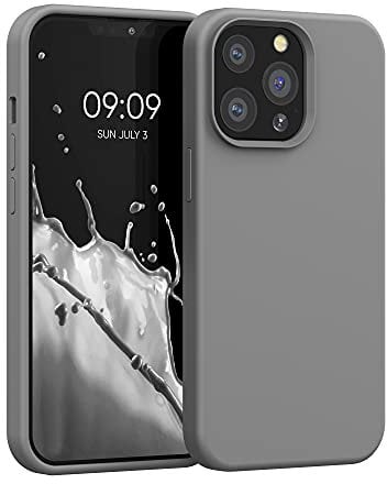 kwmobile Case Compatible with Apple iPhone 13 Pro Case - TPU Silicone Phone Cover with Soft Finish - Stone Dust