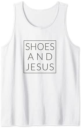 Schuhe und Jesus, Christlicher Designer Schuh Tank Top