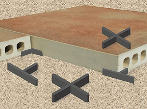 100 Stück GalaPower 3 mm Fugen-T-Stücke für Terrassenpflaster (Steghöhe 10 mm)