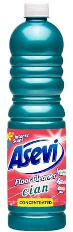 Asevi Concentrated Floor Cleaner Liquid, Hard Floor Cleaner, Laminate Floor Cleaner, 1L, Cian