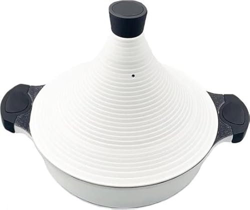 Hakal Aluminium Tajine Induktion | Tagine Agadir | Geeignet für 4-8 Personen - Induktion - Weiß