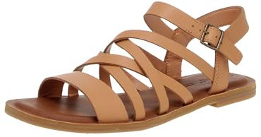 TOMS Damen Sephina Flache Sandale, Sandy Beige, 37 EU