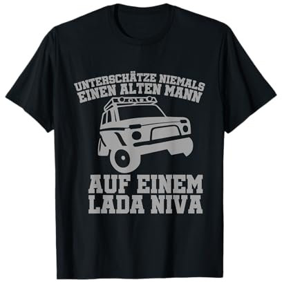 Lada Niva 4x4 Offroad Russland UdSSR Geländewagen T-Shirt