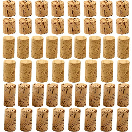 3 Ace Crafts 50 Wood Corks Plugs (Assorted Sizes) Tapered Blank Tops Wood Wine Corks Beer Stoppers Leakproof Natural Wooden Corks Replacement for Wine Bottles, Beer Bottles, Liquor Bottles Cork Crafts