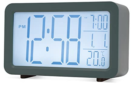 Acctim Harley Superbrite® Modern Digital Alarm Clock (Storm Blue)