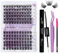 DIY Lash Extensions Set Cluster Lashes DIY Wimperverlängerung zu Hause Lash Bond and Seal DIY Wimpern Extensions Bond and Seal DIY Wimpern Cluster(K001+K002-D Curl)