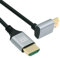 Chenyang Cable HDMI 2.1, HDMI macho a macho en ángulo 90 grados hacia arriba, 8K @ 60Hz, 4K @ 120Hz, 48 Gb/s, cable chapado en oro ultra alta velocidad de 1 m para TV, monitor, ordenador