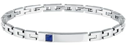 Morellato Bracciale Uomo in Acciaio, Zircone Blu, Collezione Urban - SABH42