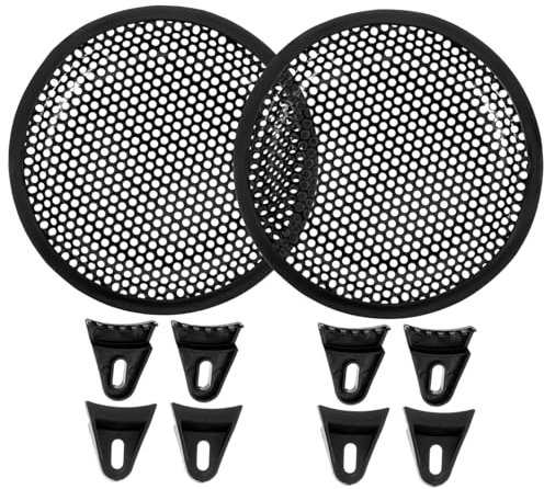 Toyvian Car Gadgets 2pcs Speaker Grille Car Speakers Accessories Mesh Subwoofer Cover Subwoofer Grill Grill Mesh s Metal