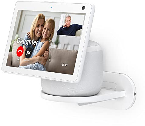 PlusAcc Support mural pour HomePod & Show 10 - Support universel pour la plupart des haut-parleurs (blanc)