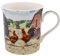 Lesser & Pavey Tasse mit Hahn- und Henne-Motiv, Keramik-Kaffeetassen für Zuhause oder Arbeit, hochwertige Design-Tassen für alle Gelegenheiten, schöne Tassen für Tee, Kaffee und heiße Getränke –