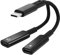 USB C Kopfhörer Adapter und Ladekabel, Dualer Type C Klinke Aux Audio Adapter 60W Schnellladung TPE Kabel Konverter für Samsung Galaxy S22/S21/S20/Note 20/Huawei Mate 20/Pixel 6/5/4/3/OnePlus