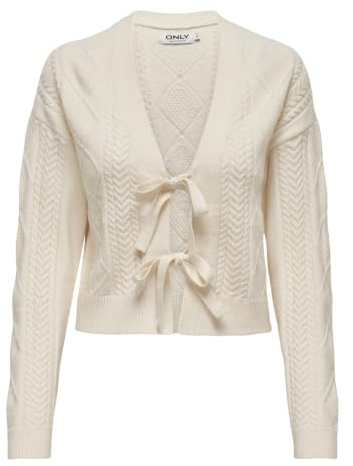 ONLY Damen Onlfia Ls String Cardigan KNT Noos Strickjacke (1er Pack)