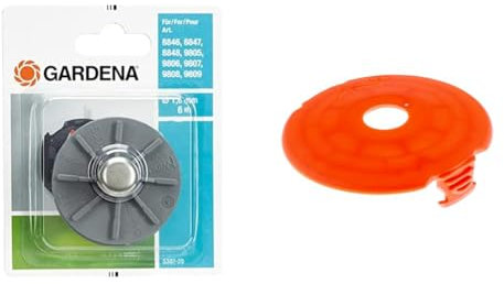 Bobine de Fil de Coupe Gardena : Bobine pour Coupe-Bordures Turbo/Taille-Bordures (5307-20) & Couvercle pour Coupe-Bordures Turbo Easycut 400, ComfurtCut 450, PowerCut 500