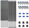 Baunsal® Trampolin Netzstangen 6 x Ø 28 x 1,2 mm x 255,5 cm (JS+EXD) Trampolin Stangen Ersatz Trampolin Ersatzteile Stangen Trampolin Ersatzteil Netzpfosten Netzstangen Trampolin Netzstange