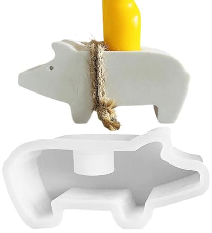 Silikon Kerzenhalter Form, Schweinchen Silikonform Kerzenhalter, Schwein Kerzenformen Gießformen Silikon, Silikonform Kerzen Gießen Formen, Kerzenformen Zum Gießen, Weihnachten Silikonformen Party