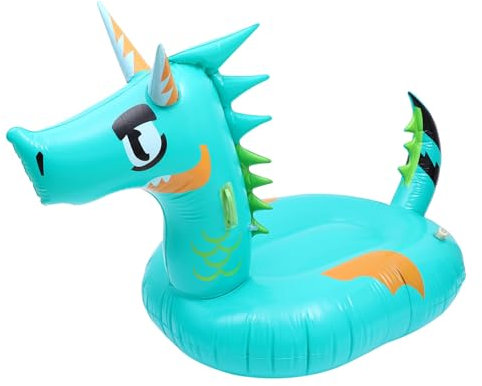HEMOTON Inflatable Dragon Shape Floating Bed Pool Float for Adults Swim Buoy Inflatable Pad