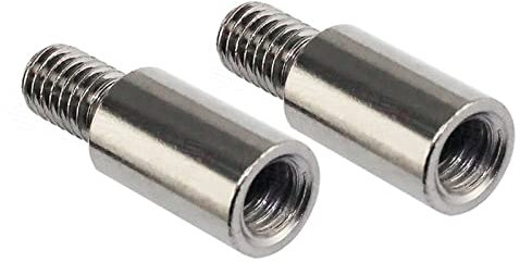 BOGEEL Joystick-Wellenverlängerung, Game-Controller, Joystick-Verlängerungsstange, Schraube für Seimitsu-Joystick, Metall, 2 Stück