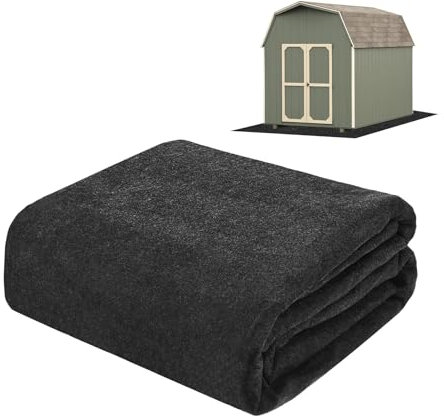 M METERXITY Outdoor Storage Shed Mat, 4x7 FT Waterproof Small Shed Flooring Mat for Patio Furniture Floor Protecting from Wear/Liquid/Dust/Oil, Non-Slip Carport Pad [Grey]