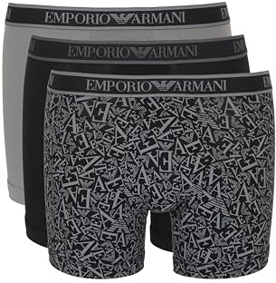 Emporio Armani Man's CORE Logoband 3-Pack Boxer Black L
