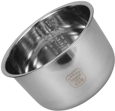 Ciieeo Rice Cooker Inner Pot Replacement Stainless Steel 5l Metal Pot for Electric Cookers