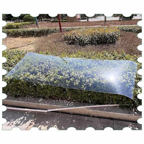 Polycarbonat-Dachplatten, Wetterfeste Transparente Acryl Plastik Platten, Glasfaser Ersatzplatten Für Garten/Gewächshaus/Carport, Anpassbar