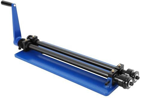 Bead Roller, Riegelmaschine, Kantenrolle, mit 3 Riegelsets (4/6/7,5mm) und 3 Stufensets (1,5/3/6mm), für präzise Metallbearbeitung, für Automobilindustrie und Werkstatt, Tischmontage
