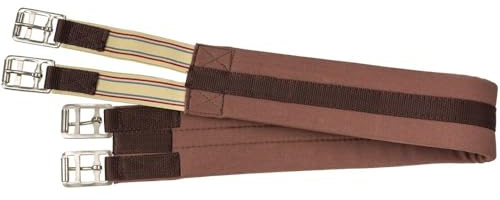 Tough 1 Padded Cotton English Girth, Brown, 46-Inch