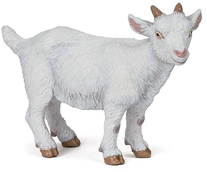 Papo -Handbemalt - Figuren -Das Leben auf dem Bauernhof-Weißes Zicklein-51146-Sammelbar-Für Kinder - Geeignet für Jungen und Mädchen - Ab 3 Jahren