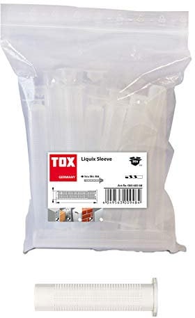 TOX Verbundmörtelzubehör Liquix Sleeve Siebhülsen 12 x 50 mm, Inhalt 20 Stück, 08460068