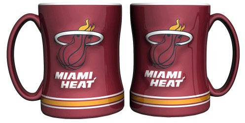 Boelter Brands NBA Miami Heat 298521 Coffee Mug Team Colour 14 oz