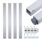 sossai® exklusiv - Tischbeine aus Aluminium | höhenverstellbar | Tischfüße TBE | Ausführung: Alu, eloxiert, Vierkant Profil 6x6 cm | Set: 4 Stück | Höhe: 110 cm (1100 mm), einstellbar + 2 cm