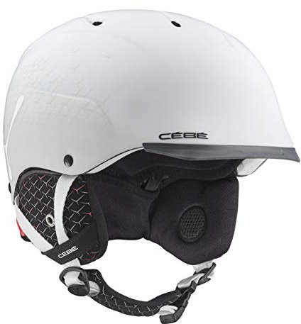 Cébé Erwachsene Contest Visor Ultimate Skihelme, Matt White Grey, 61-63cm