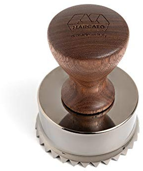 Marcato Ravioli Maker Stempel, Made in Italy, rund, 6,3 cm, Rotguss