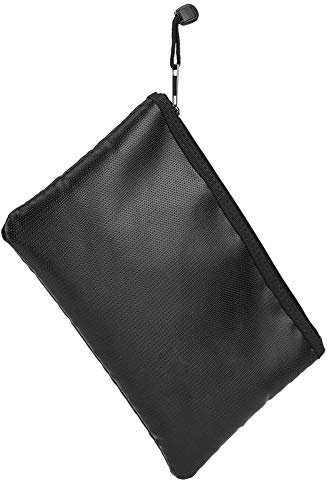 TOPINCN Feuerfeste wasserdichte und feuerfeste Aufbewahrungstasche für Reisepass, Bargeld, Rechnungen, Schecks, Zertifikate usw. (29 x 20 cm)